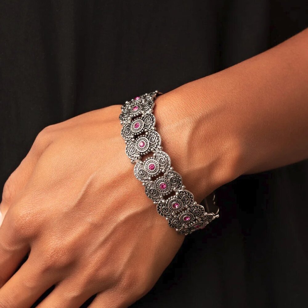 Paparazzi Jewelry Accessories - Rapturous Romance - Pink Bracelet - Vintage